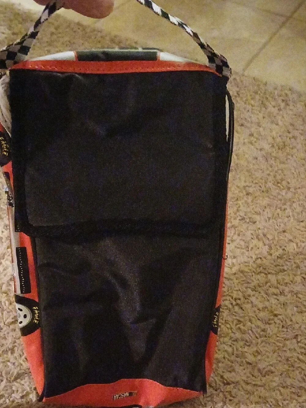 Goodwrench Black Racing Tote Bag with Checkered Strap